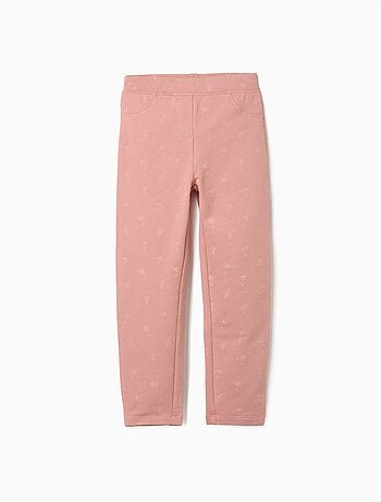 Jeggings à coupe skinny en coton peigné avec imprimé floral