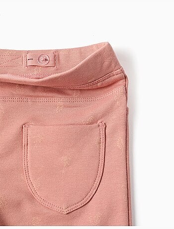 Jeggings à coupe skinny en coton peigné avec imprimé floral