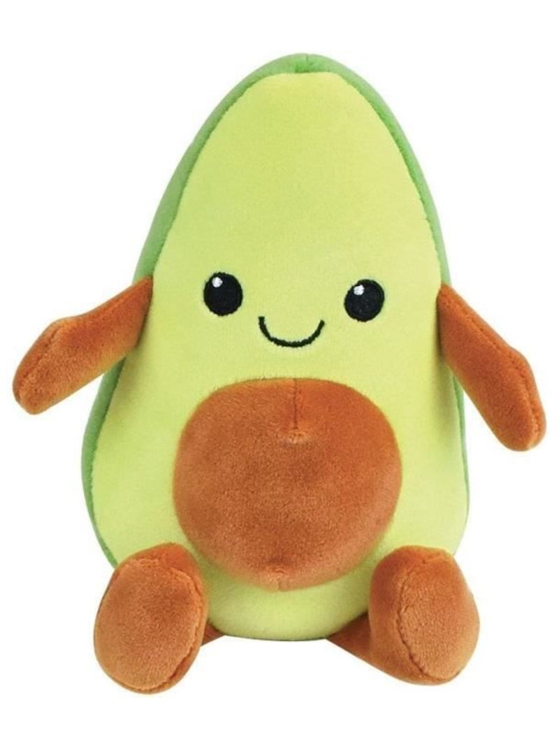 Jemini fruity 's cagette de 6 peluches toutes douces fruits et légumes +/- 17 cm Marron - Kiabi