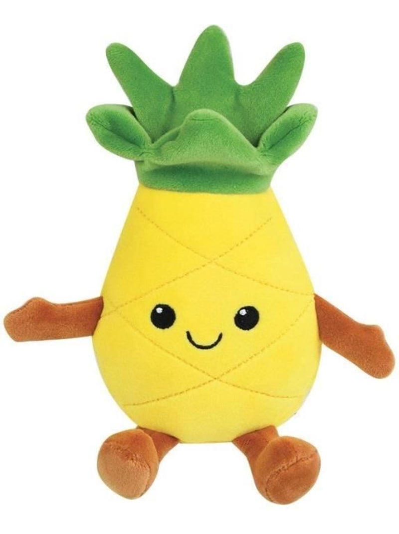 Jemini fruity 's cagette de 6 peluches toutes douces fruits et légumes +/- 17 cm Marron - Kiabi