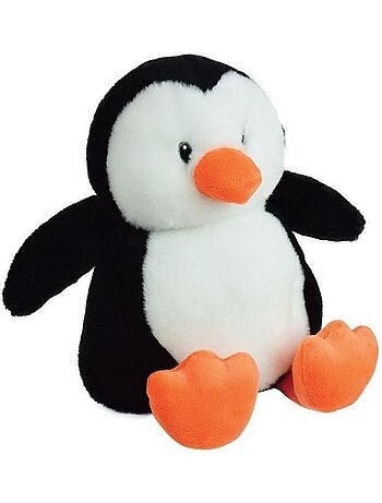 JEMINI Peluche bouillotte Pingouin - A chauffer au micro-ondes micro perles d'argile +/- 19 cm