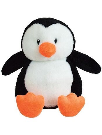 JEMINI Peluche bouillotte Pingouin - A chauffer au micro-ondes micro perles d'argile +/- 19 cm