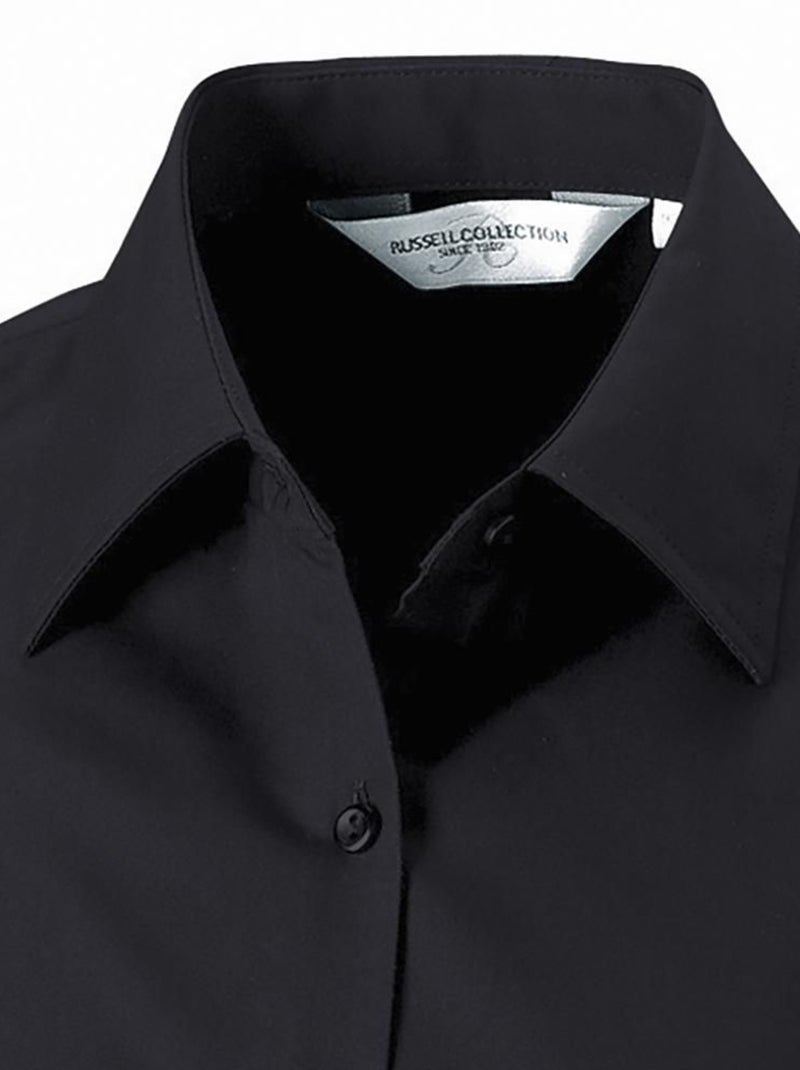 Jerzees - Chemisier à manches longues 100% coton Noir - Kiabi