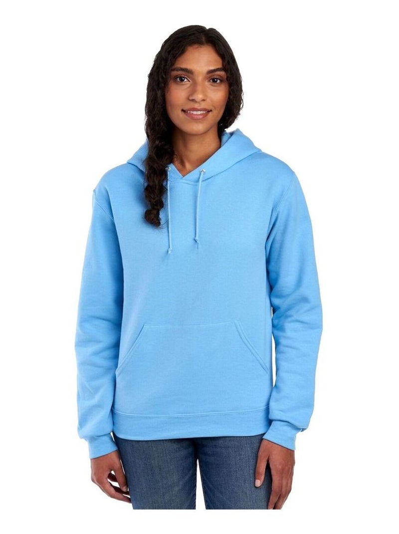 Jerzees - Sweat à capuche Bleu clair - Kiabi