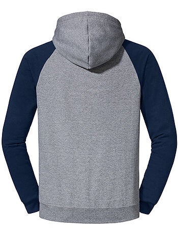 Jerzees - Sweat à capuche manches raglan motif/style blocs de couleurs