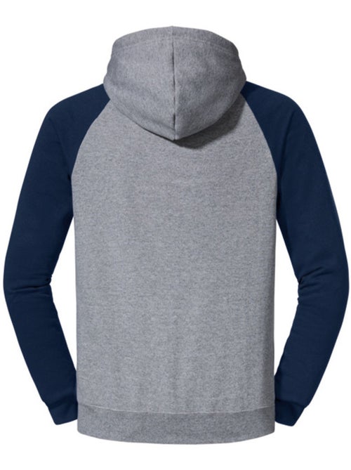 Jerzees - Sweat à capuche manches raglan motif/style blocs de couleurs - Kiabi