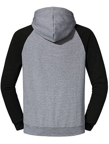 Jerzees - Sweat à capuche manches raglan motif/style blocs de couleurs