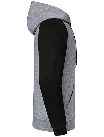 Jerzees - Sweat à capuche manches raglan motif/style blocs de couleurs