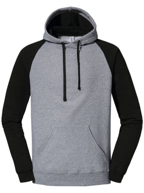Jerzees - Sweat à capuche manches raglan motif/style blocs de couleurs - Kiabi