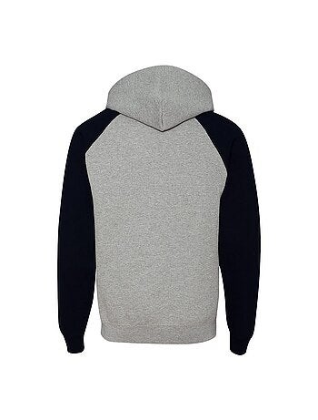Jerzees - Sweat à capuche manches raglan motif/style blocs de couleurs