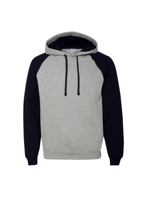 Jerzees - Sweat à capuche manches raglan motif/style blocs de couleurs - Kiabi Jerzees - Sweat à capuche manches raglan motif/style blocs de couleurs - Kiabi