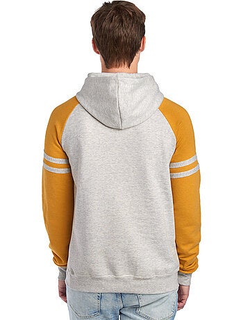 Jerzees - Sweat à capuche motif/style Bloc de couleur style universitaire VARSITY