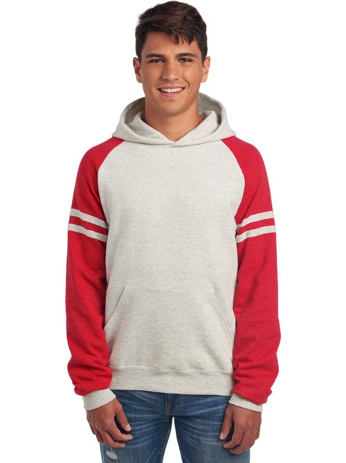 Jerzees - Sweat à capuche motif/style Bloc de couleur style universitaire VARSITY - Kiabi