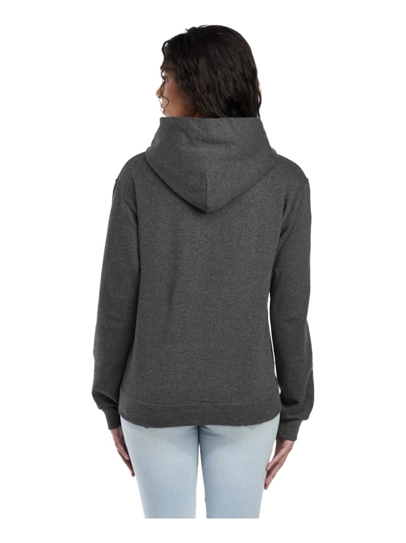 Jerzees - Sweat à capuche motif/style uni Noir ébène - Kiabi