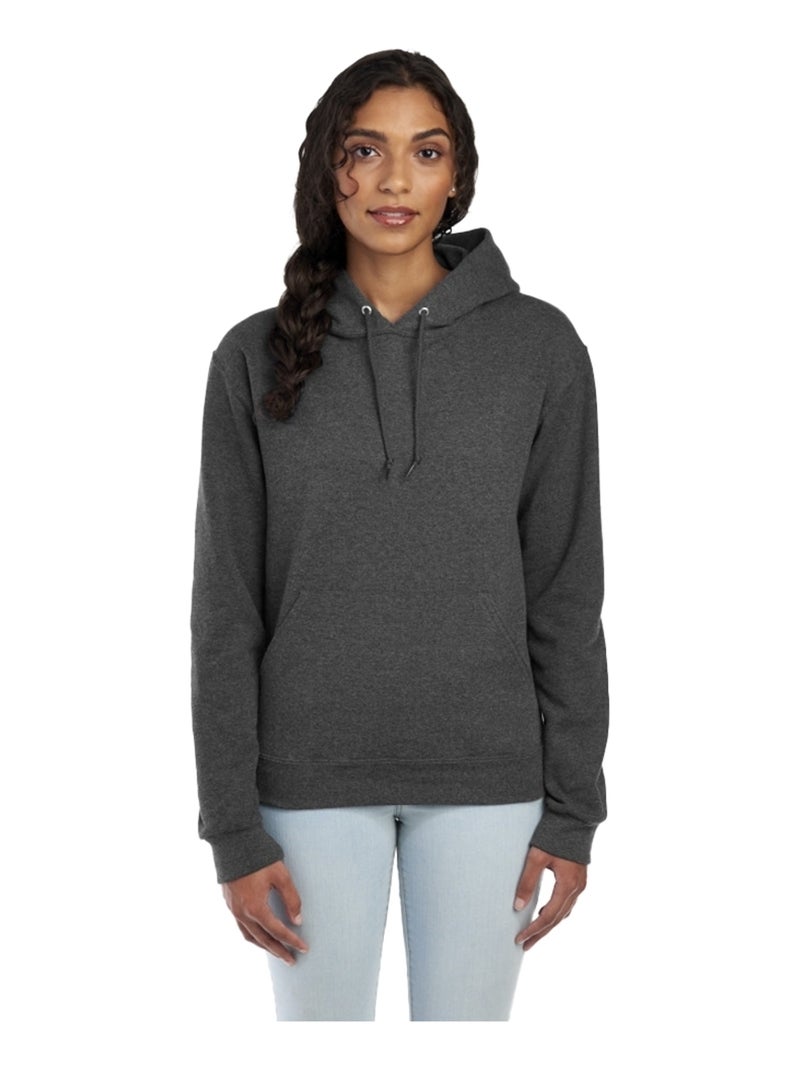 Jerzees - Sweat à capuche motif/style uni Noir ébène - Kiabi