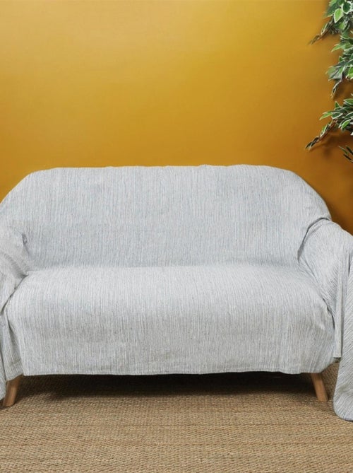 Jeté de canapé 170x250 cm gris clair - Kiabi