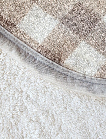 Jeté de canapé et lit motif vichy en polaire