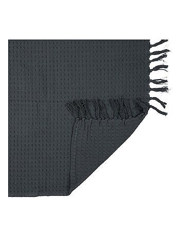 Jeté de canapé gaufré 170x250 cm anthracite