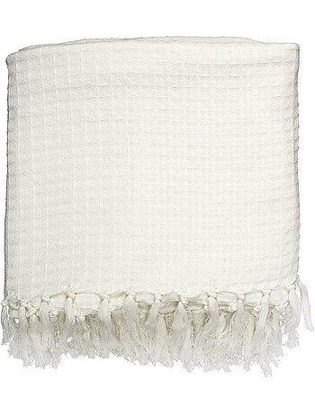 Jeté de canapé gaufré 170x250 cm anthracite