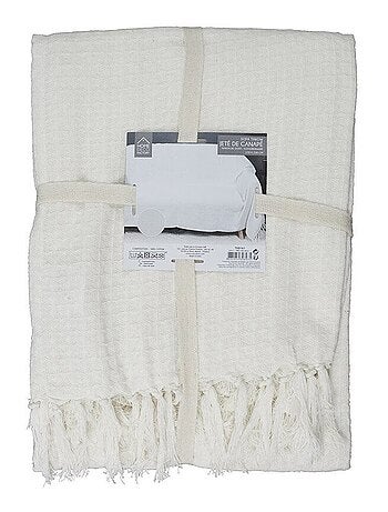 Jeté de canapé gaufré 170x250 cm anthracite