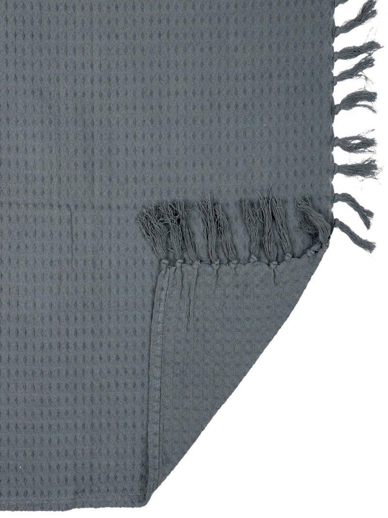 Jeté de canapé LAURY gris anthracite - Kiabi