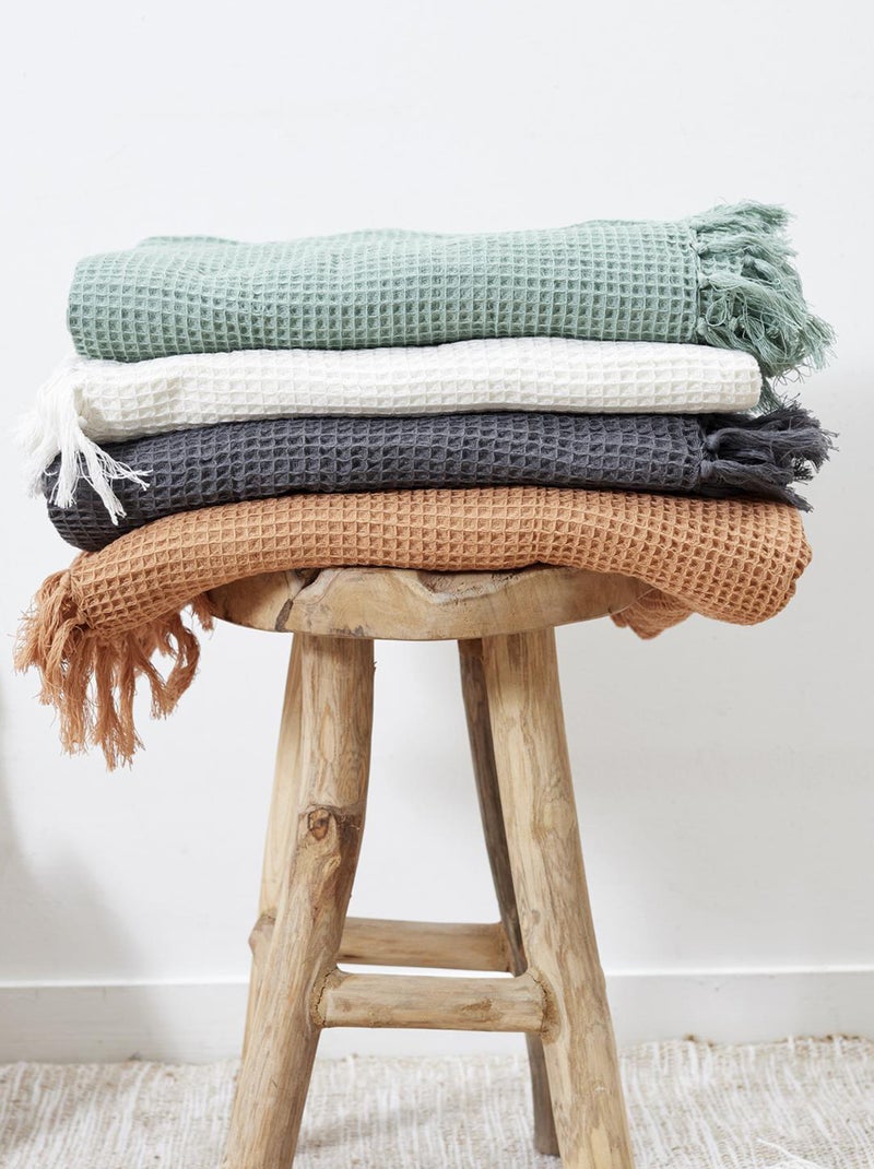 Jeté de canapé LAURY Vert clair - Kiabi