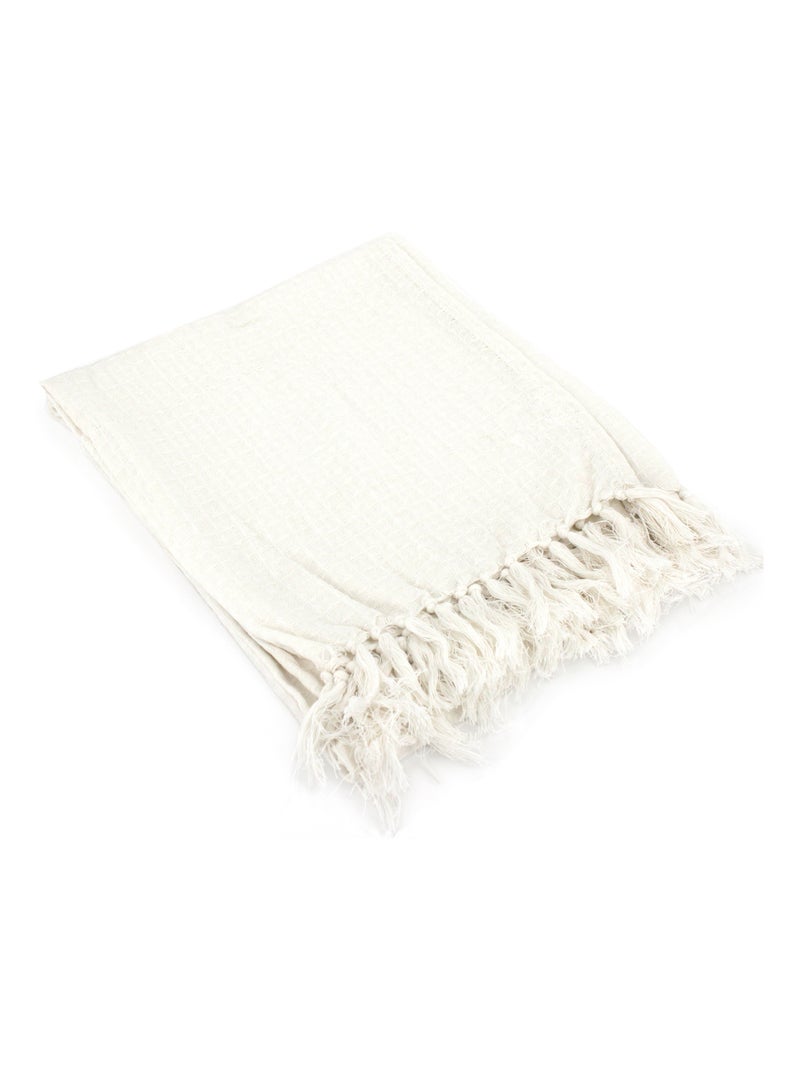 Jeté de canapé SOFIA Ivoire - Kiabi