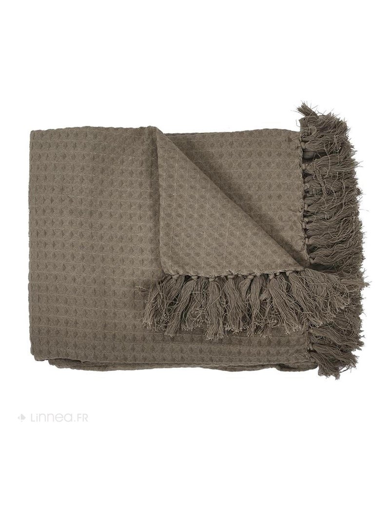Jeté de canapé SOFIA Marron - Kiabi