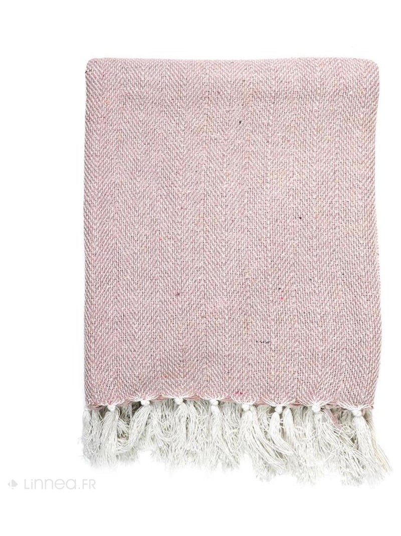 Jeté de canapé ZIGZAG Rose - Kiabi