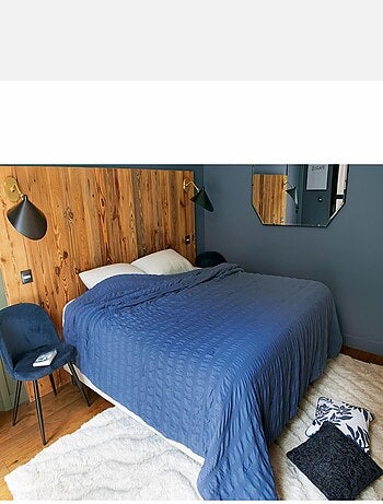 Jeté de lit - Effet Seersucker