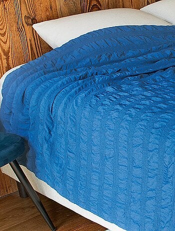 Jeté de lit - Effet Seersucker