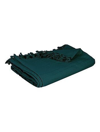 Jeté de lit 160x220 canard coton