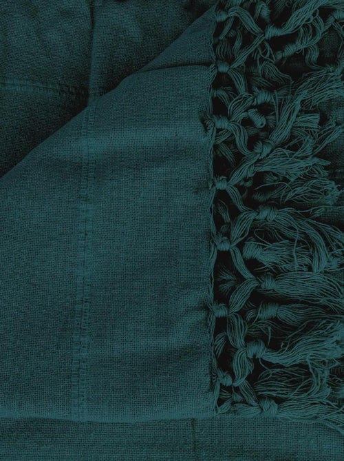 Jeté de lit 160x220 canard coton - Kiabi