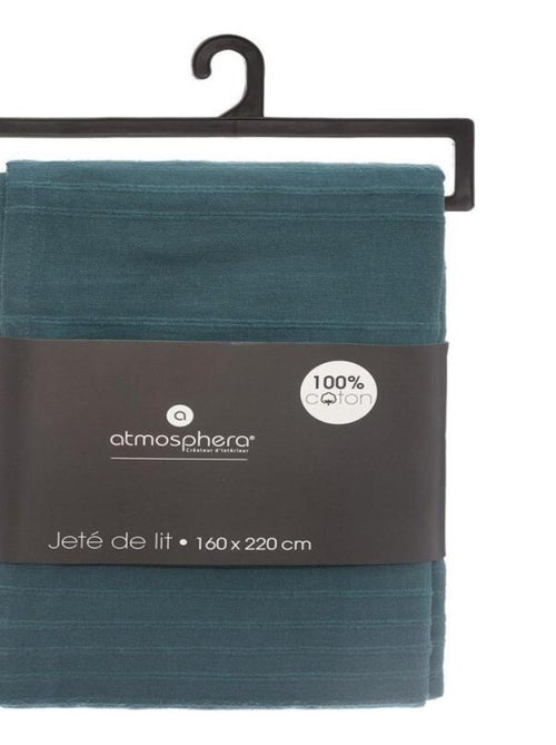 Jeté de lit 160x220 canard coton - Kiabi