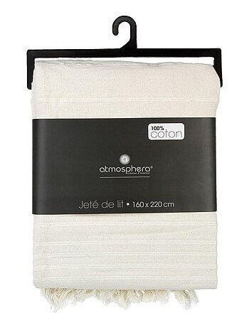 Jeté de lit 160x220 canard coton