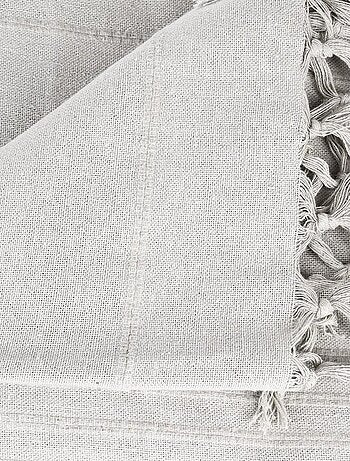 Jeté de lit 230x250 lin coton