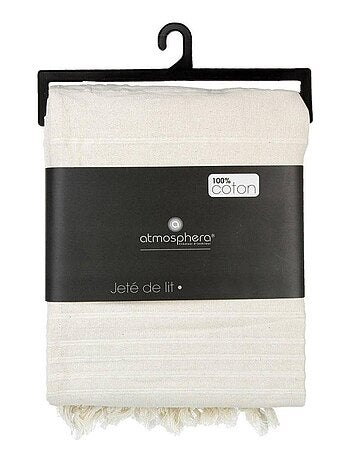 Jeté de lit 230x250 lin coton