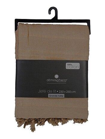 Jeté de lit 230x250 lin coton