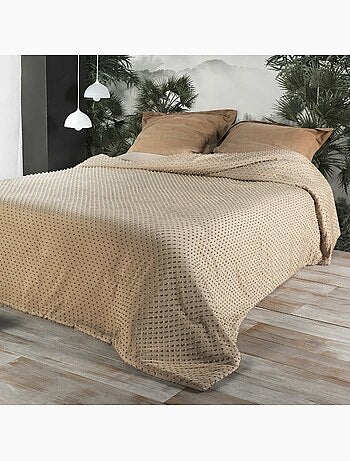 Jeté de lit à petits pompons