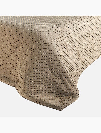 Jeté de lit à petits pompons