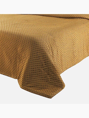 Jeté de lit à petits pompons