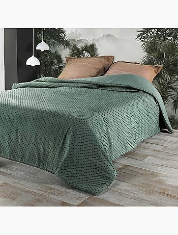 Jeté de lit à petits pompons