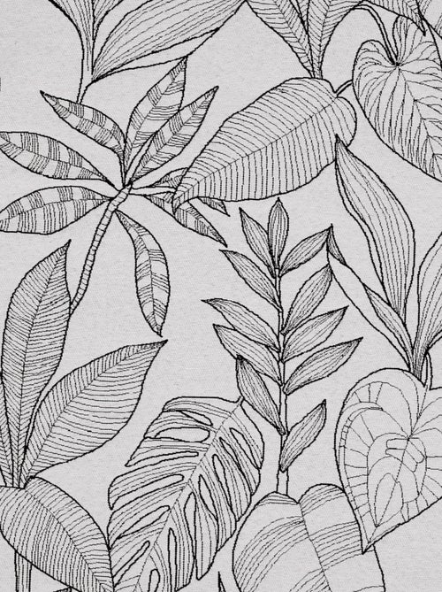 Jeté de lit aux feuilles stylisées - Kiabi