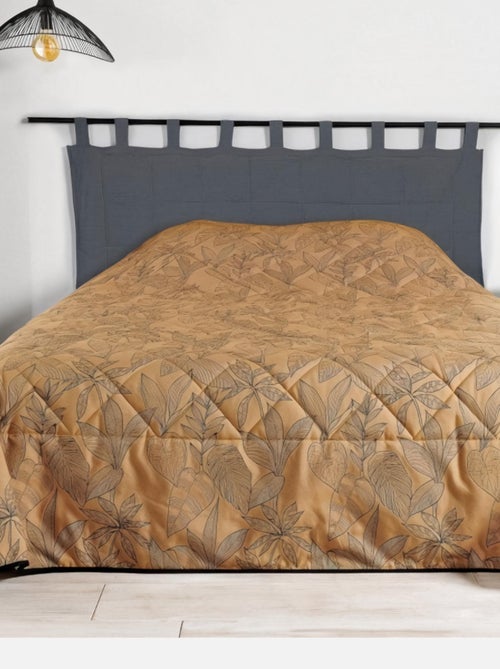 Jeté de lit aux feuilles stylisées - Kiabi