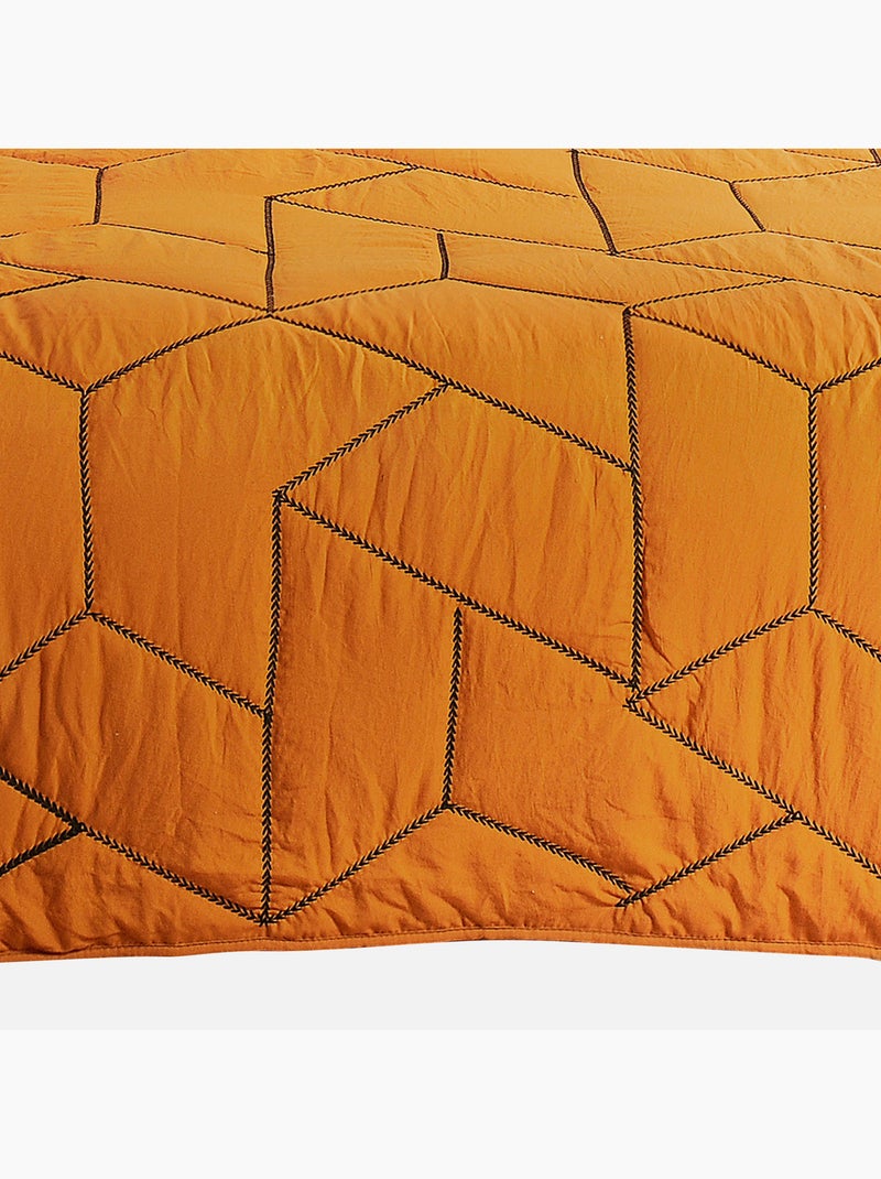 Jeté de lit Calisson Orange clair - Kiabi