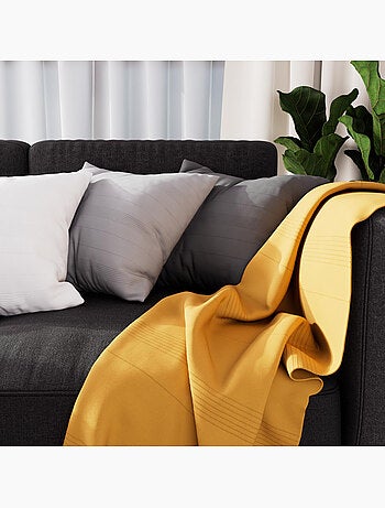 Jeté de lit, canapé, plaid ADELE par Soleil d'ocre