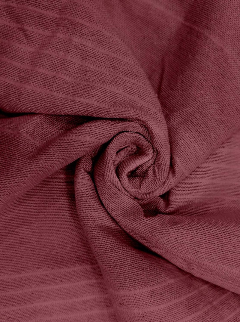 Jeté de lit, canapé, plaid ADELE par Soleil d'ocre Rose framboise - Kiabi