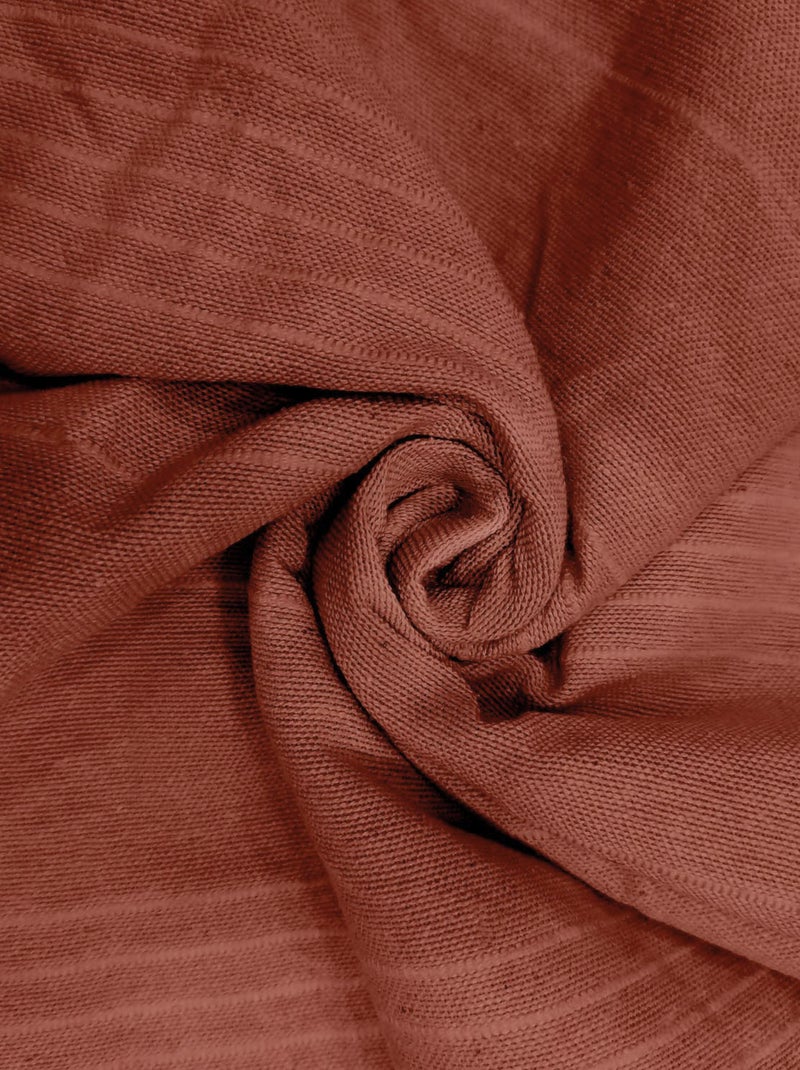 Jeté de lit, canapé, plaid ADELE par Soleil d'ocre Rouge brique - Kiabi