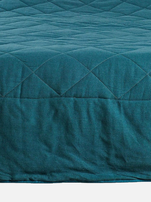 Jeté de lit en 100% lin - Kiabi