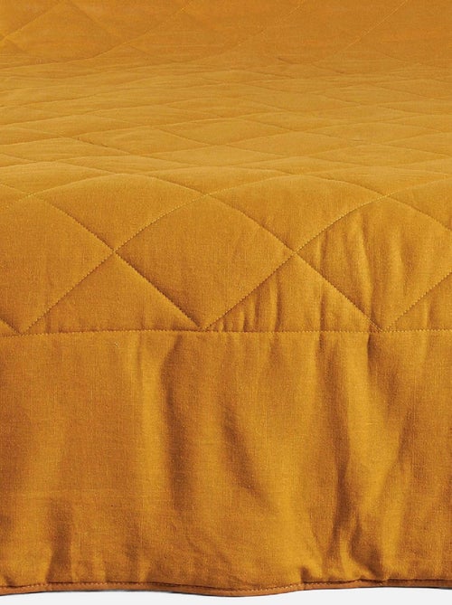 Jeté de lit en 100% lin - Kiabi